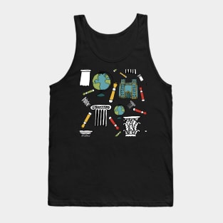 History Teachers are my heroes cartoon pattern Tank Top